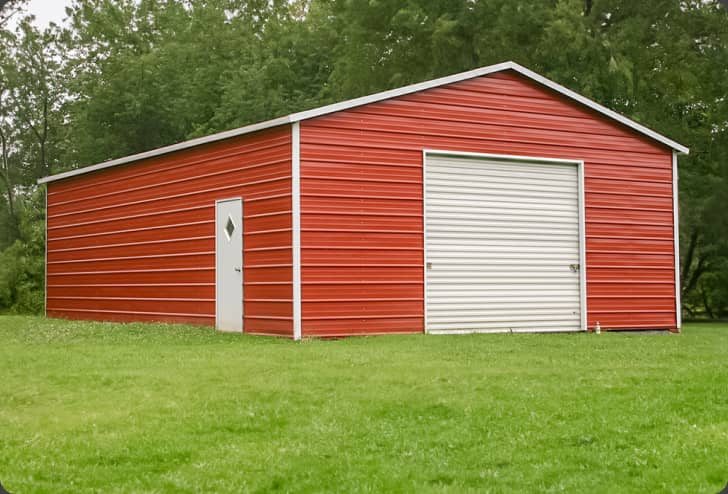 Red Metal Building