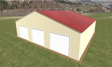 40x60 Metal Building (10' legs)