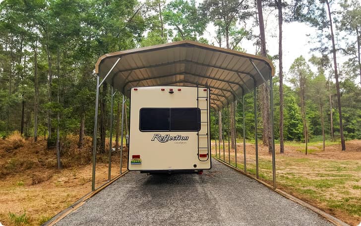 Regular Roof RV Carport