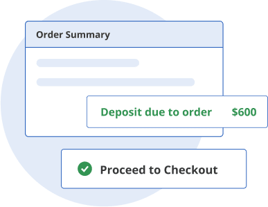 Order with a Small Deposit