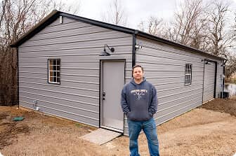 22x40 Vertical Roof Garage