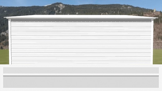 18x20 Vertical Roof Metal Garage North - Alan's Factory Outlet