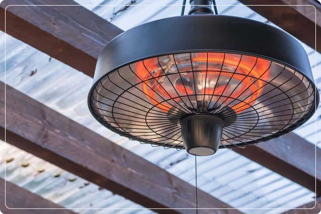 infrared heater hanging from ceiling