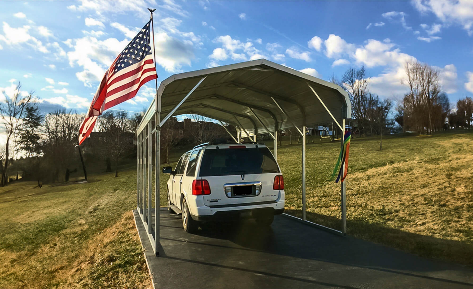 12x20 Regular Roof Carport