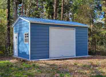 12x20 Vertical Roof Metal Garage North