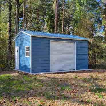 12x20 Vertical Roof Metal Garage