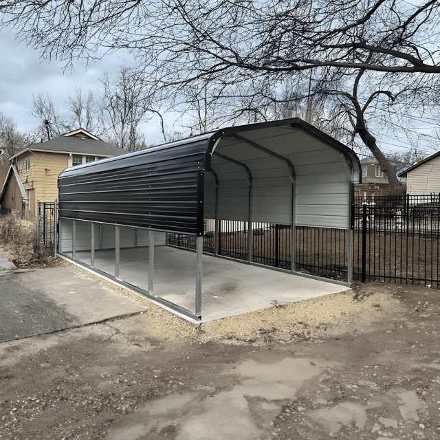 12x25 Regular Roof Carport - Image 2