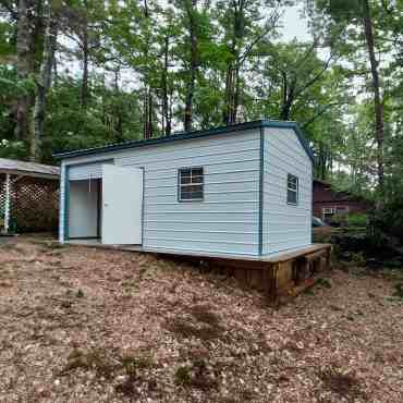 12x25 Vertical Roof Metal Garage