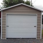 12x25 boxed eave metal garage