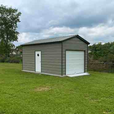 12x30 Vertical Roof Steel Garage