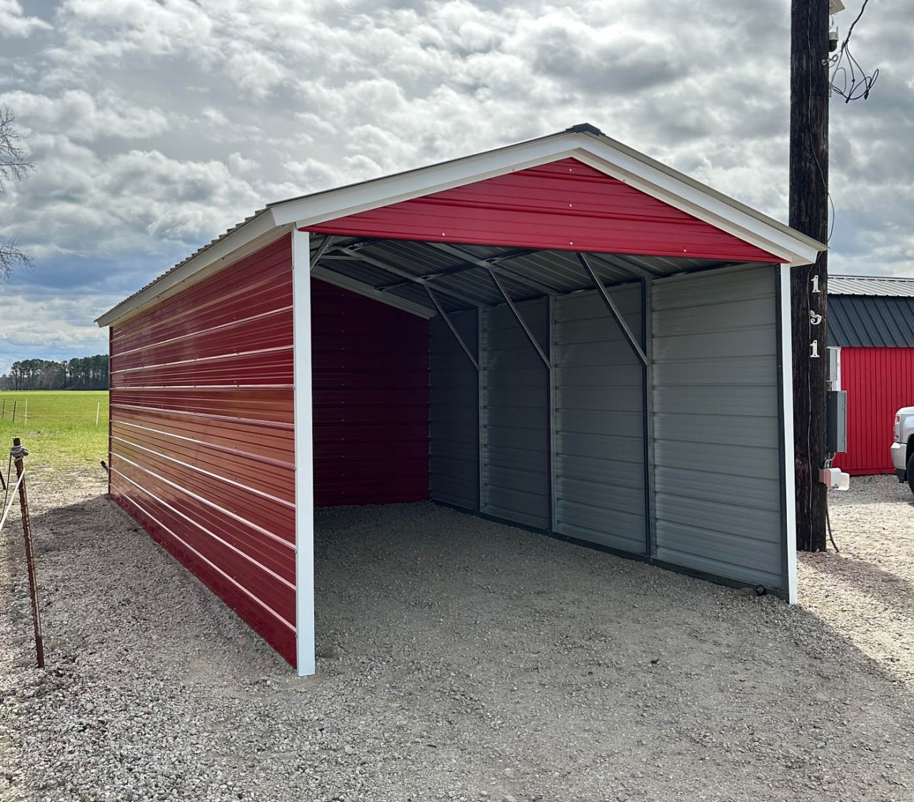 12x30 vertical metal carport