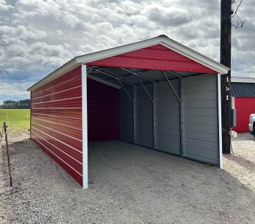 12x30 Vertical Roof Carport