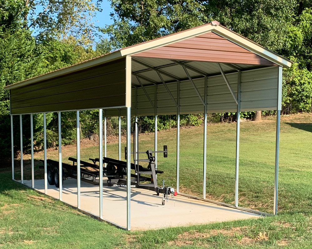 12x35 Vertical Roof Carports