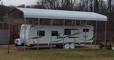 12x35 Regular Roof Carport North