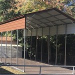 12x40 vertical metal carport