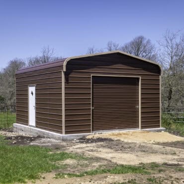 18x20 Regular Roof Metal Garage