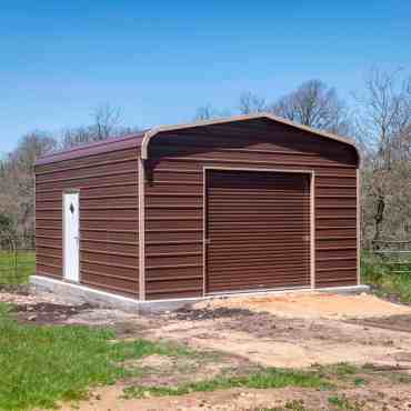 18x20 Regular Roof Metal Garage