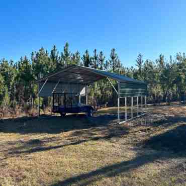 18x25 Vertical Roof Carport