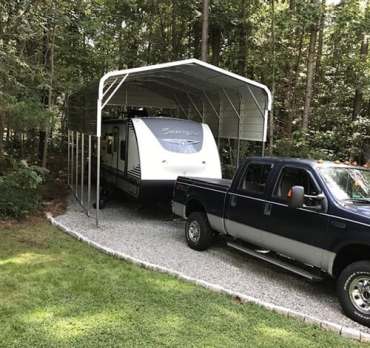 18x25 Regular Roof Carport