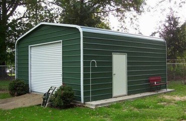 18x25 Regular Roof Metal Garage