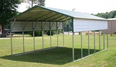 18x30 Boxed Eave Roof Carport North