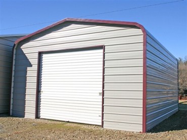 18x30 Regular Roof Metal Garage North