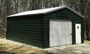 18x30 Vertical Roof Metal Garage North