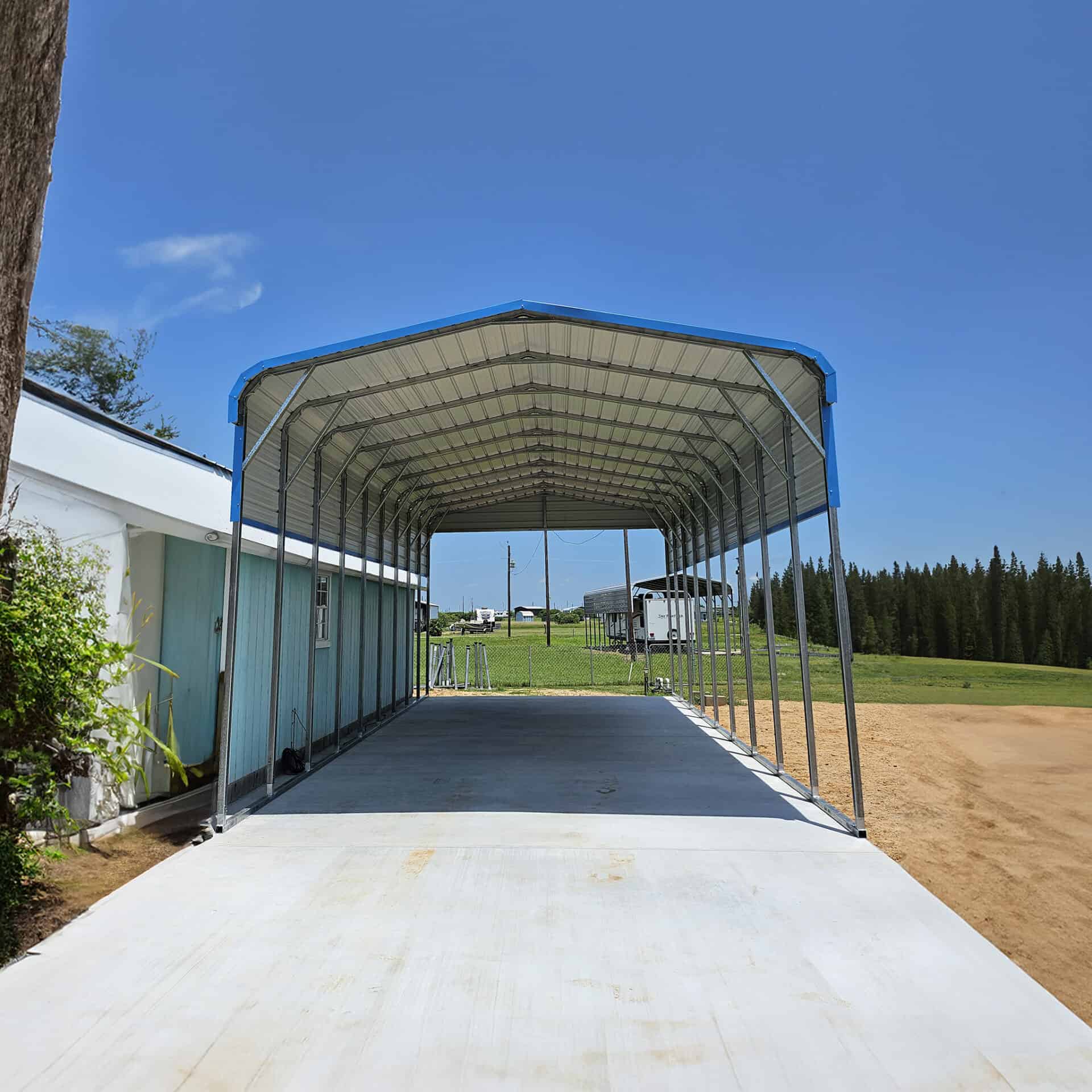 18x35 Regular Roof Carport - Alan's Factory Outlet