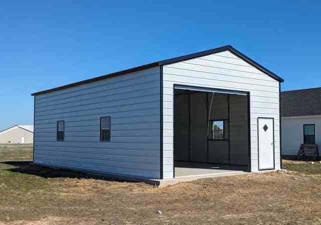 18x40 Vertical Metal Garage