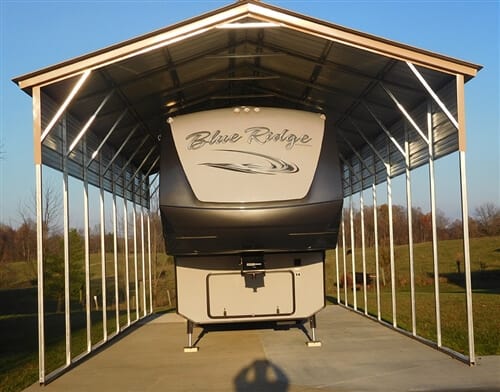 12' x 31' RV Cover Vertical Roof