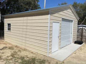 20x20 Metal Garage from $4,750.00 [Premium Vertical Roof]