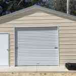 20x20 Vertical roof metal garage Pebble Beige