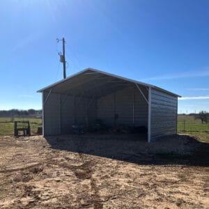 20x20 Boxed Eave Roof Carport - Alan's Factory Outlet