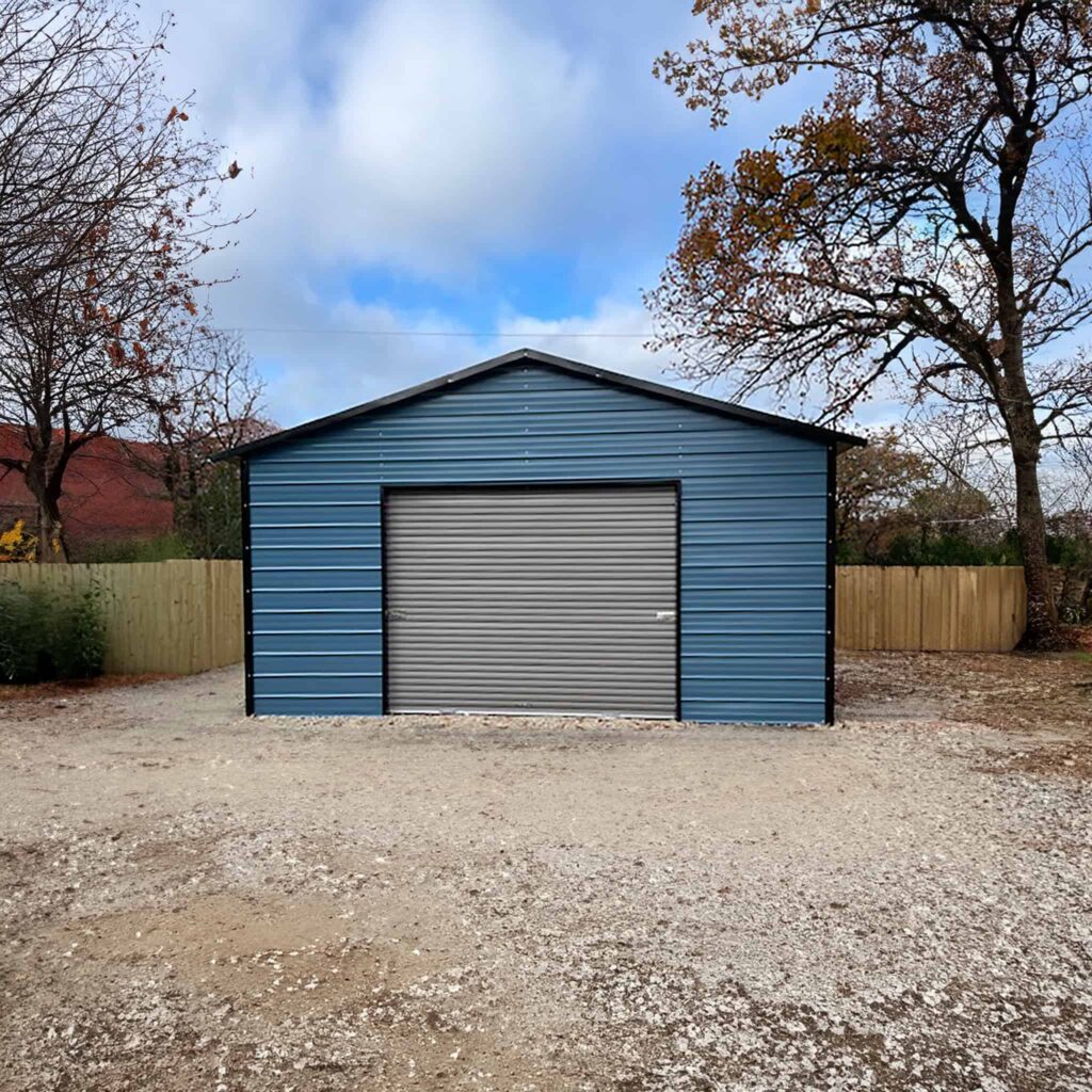 20x20 Metal Carport from $4,550.00 [Boxed-Eave Roof]
