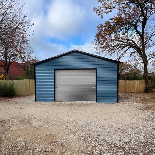 22x20 Regular Roof Metal Garage - Alan's Factory Outlet