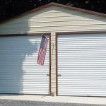 20x20 boxed eave metal garage