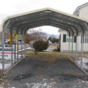 20x20 Regular Roof Carport - Alan's Factory Outlet