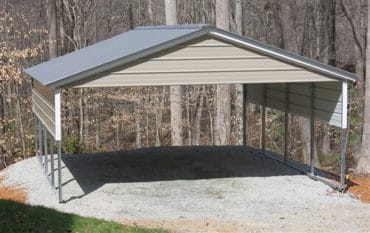 20x20 Vertical Roof Metal Carport