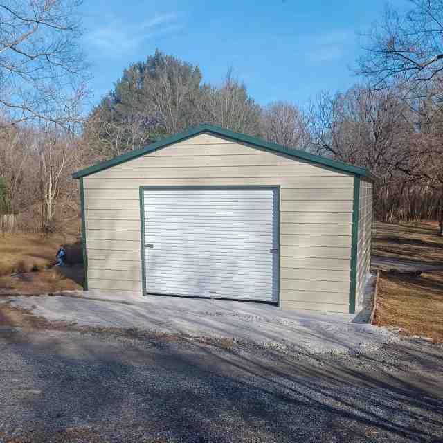 20x25 Vertical Roof Garage