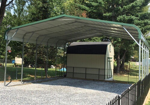 Affordable Custom Carport With Sides: Buy an Enclosed Carport and Get Free  Installation