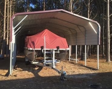 20x25 Regular Roof Carport North