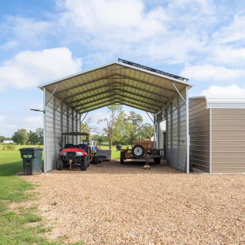 20x30 Boxed Eave Roof Carport - Alan's Factory Outlet