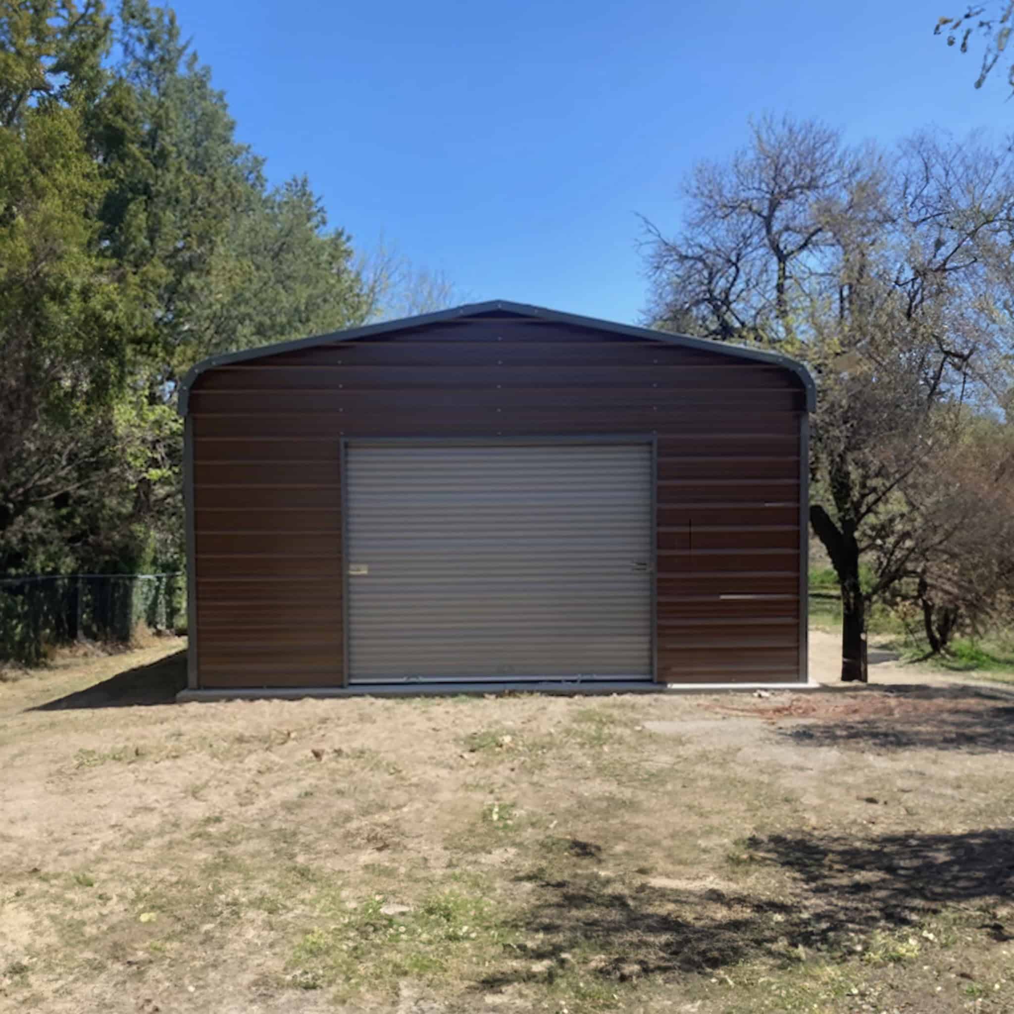 20x30 Regular Roof Metal Garage - Alan's Factory Outlet