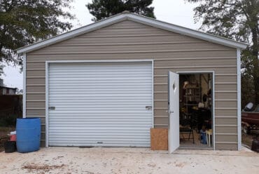 20x30 Vertical Roof Metal Garage