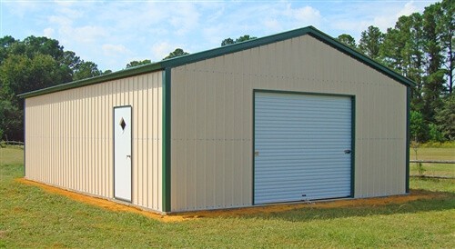 20x40 Vertical Roof Metal Garage North