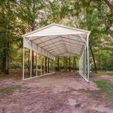 20x45 Vertical Roof Metal Carport