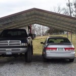 22x20 boxed eave metal carport