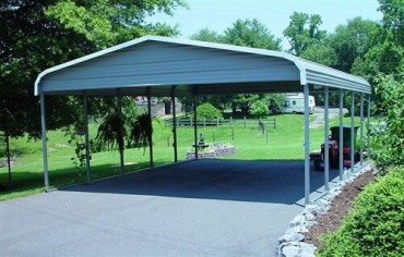 22x25 Regular Roof Carport North