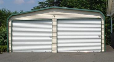 22x25 Regular Roof Metal Garage North