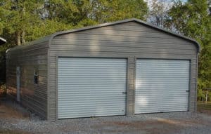 22x25 Regular Roof Metal Garage - Alan's Factory Outlet